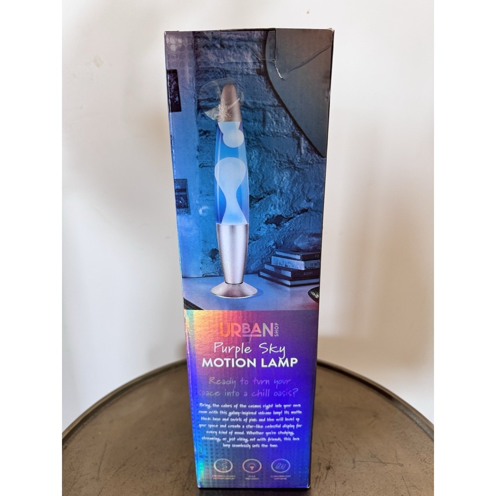 Urban Shop New Lava Lamp In Box Nib Motion Color Teens Kids Decor - Picture 3 of 6